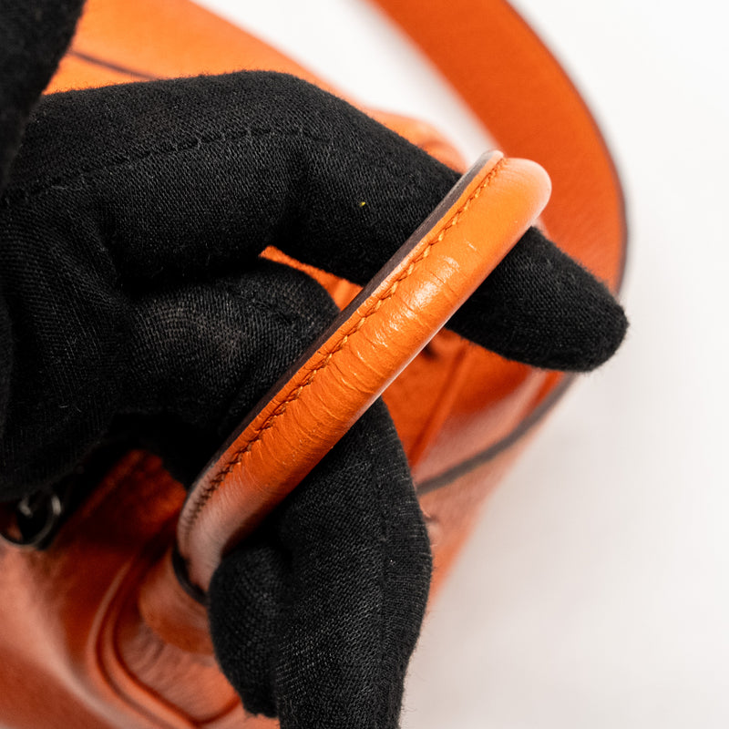 Hermes mini Lindy Clemence Feu SHW Stamp Z