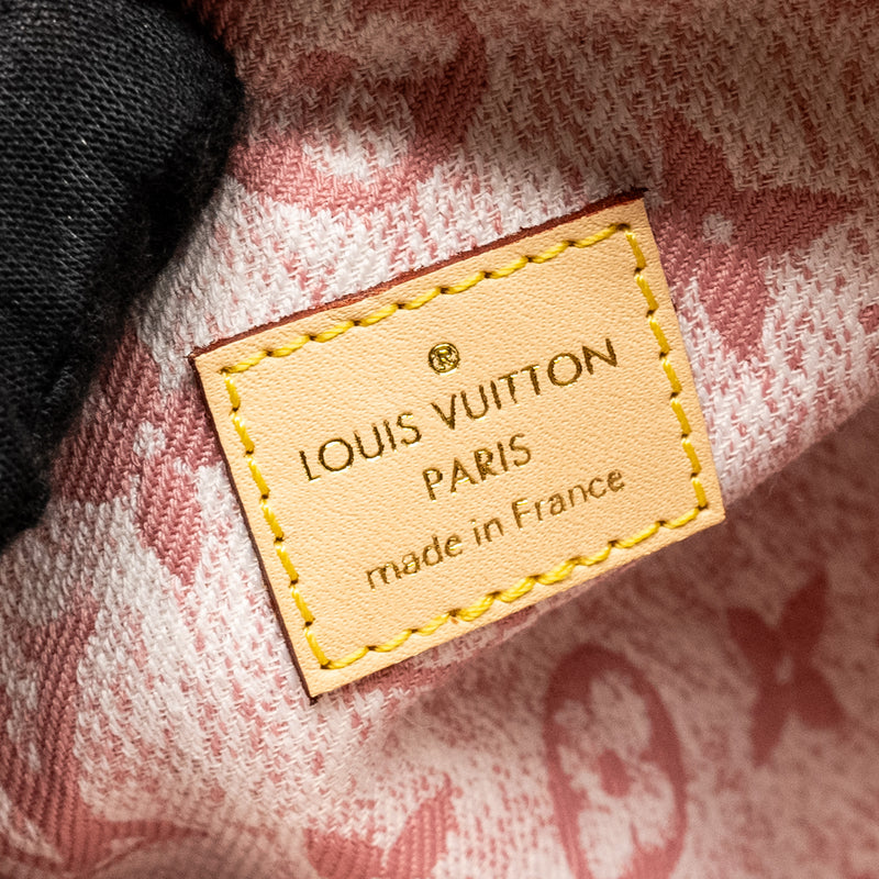 LOUIS VUITTON Nano Speedy Monogram Jacquard Denim Rose GHW