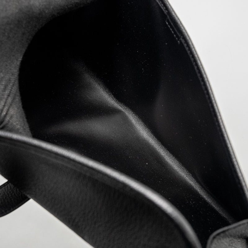 HERMES Jige Elan 29 Chèvre Chandra Black Stamp C