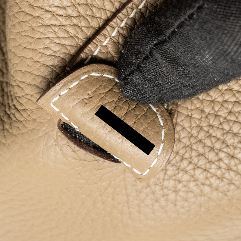 Hermes Evelyne 29 Clemence Etoupe SHW Stamp Z
