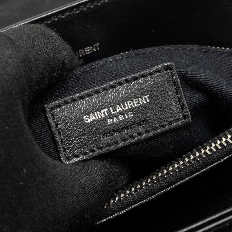 Saint Laurent /YSL Medium Lou Lou Bag Calfskin Black Ruthenium Hardware