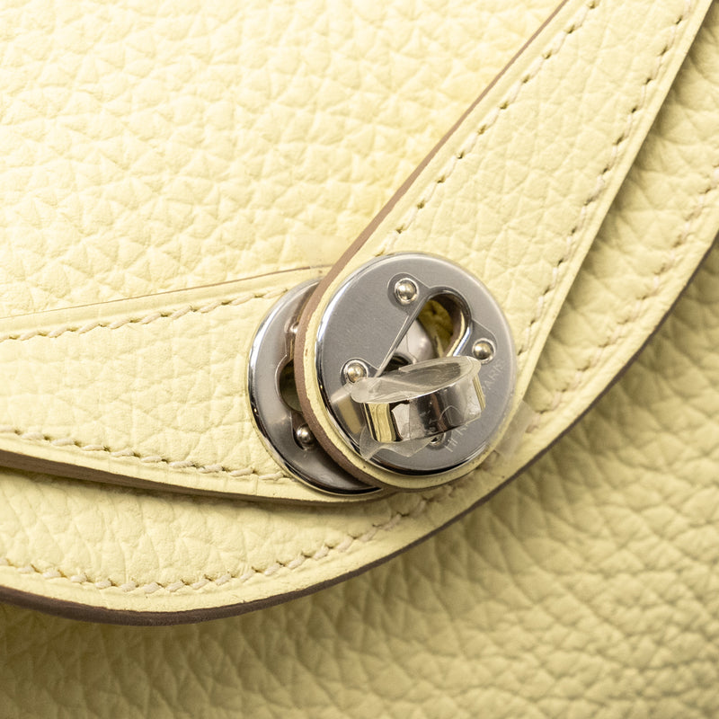 Hermes Mini Lindy II Clemence Jaune Milton SHW Stamp W