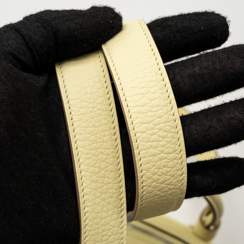 Hermes Mini Lindy II Clemence Jaune Milton SHW Stamp W