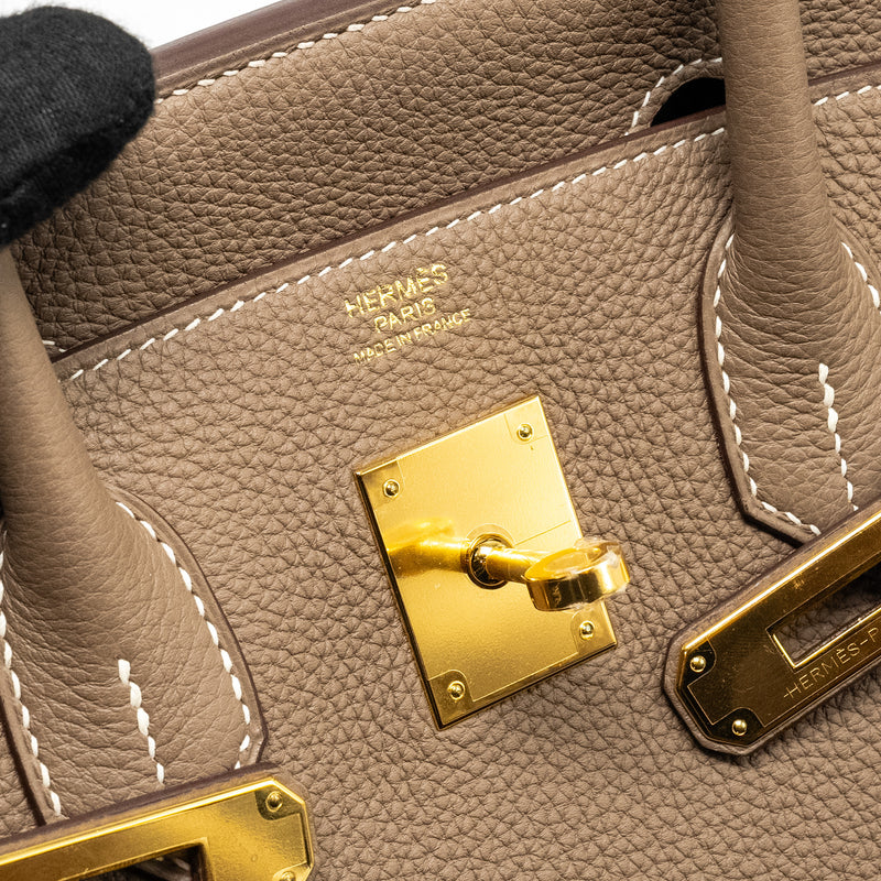 Hermes Birkin 30 Togo Etoupe GHW Stamp C