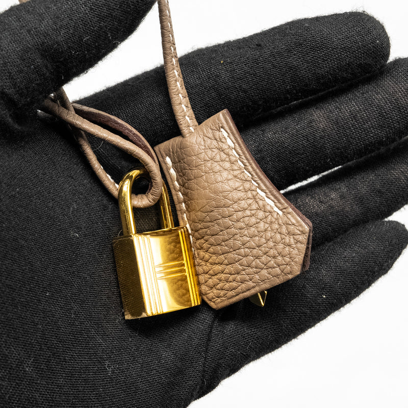 Hermes Birkin 30 Togo Etoupe GHW Stamp C