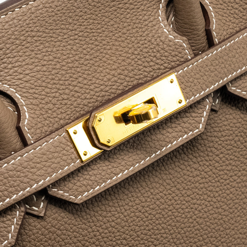 Hermes Birkin 30 Togo Etoupe GHW Stamp C