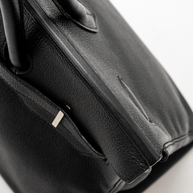 Hermes Birkin 35 Togo Black SHW STAMP Square R