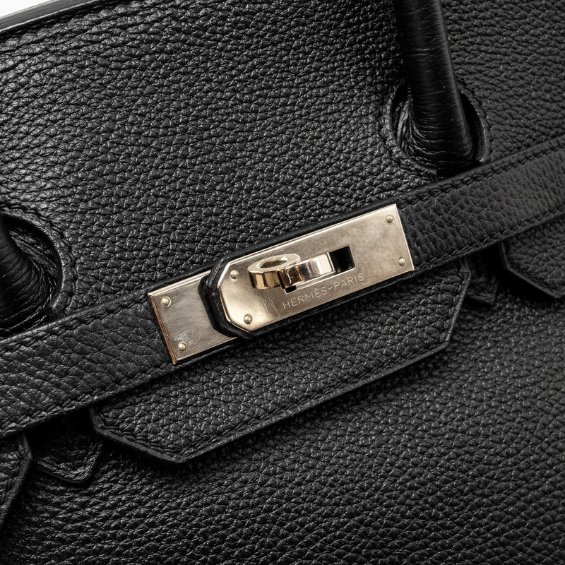 Hermes Birkin 35 Togo Black SHW STAMP Square R