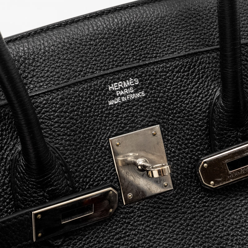 Hermes Birkin 35 Togo Black SHW STAMP Square R