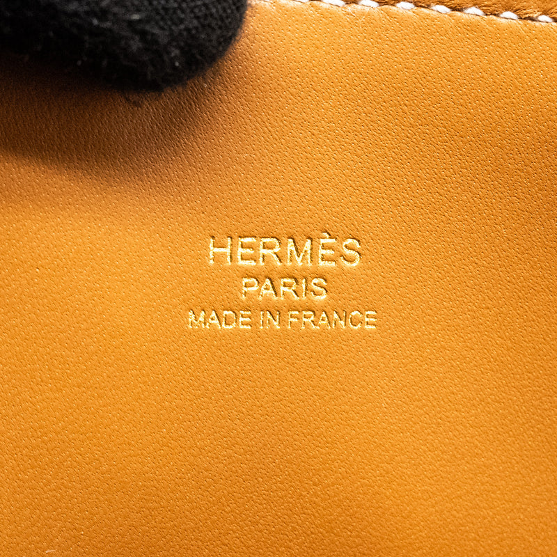 Hermes mini Bolide Evercolor Gold GHW Stamp W
