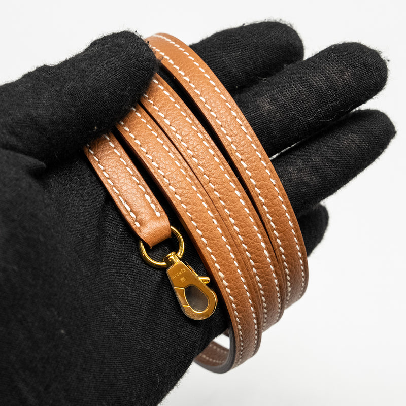 Hermes mini Bolide Evercolor Gold GHW Stamp W