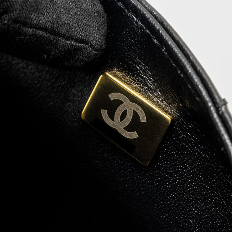 Chanel Mini 2.55 Reissue Chevron Calfskin BLACK GHW (Microchip)