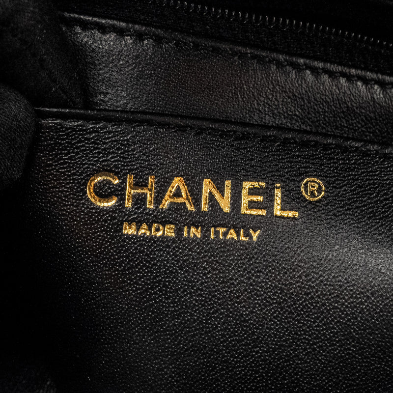 Chanel Mini 2.55 Reissue Chevron Calfskin BLACK GHW (Microchip)