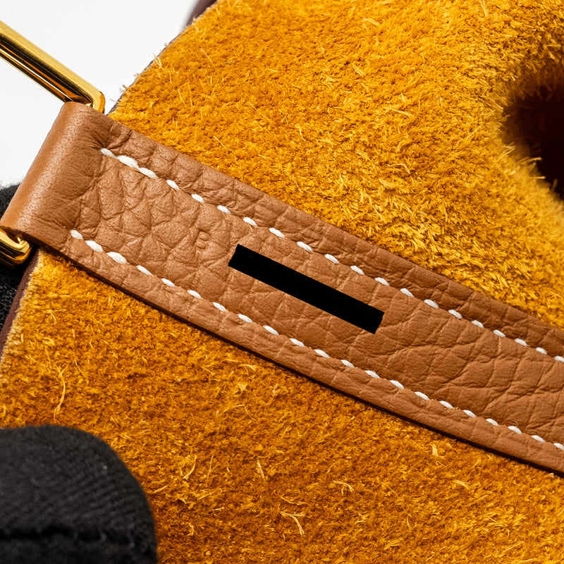 Hermes Picotin 18 Lock Bag Clemence Gold GHW Stamp B