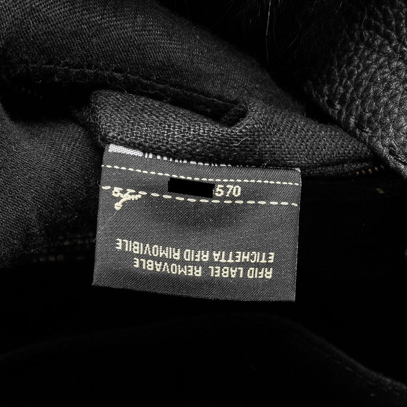 FENDI Large Backpack Calfskin/ Fur/ Crocodile Multicolor SHW