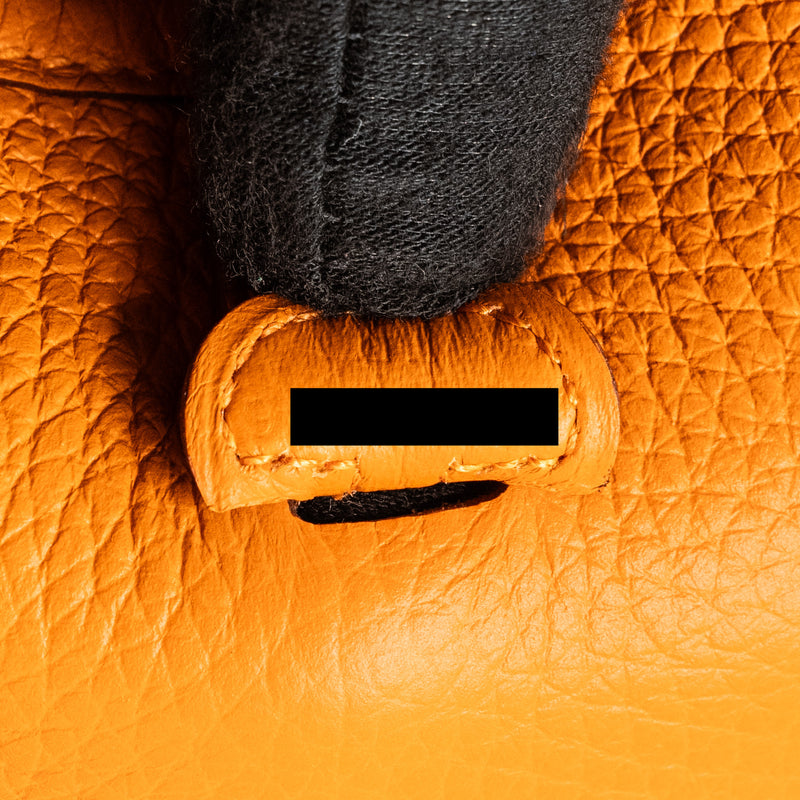Hermes Mini Evelyne Clemence Orange GHW Stamp B
