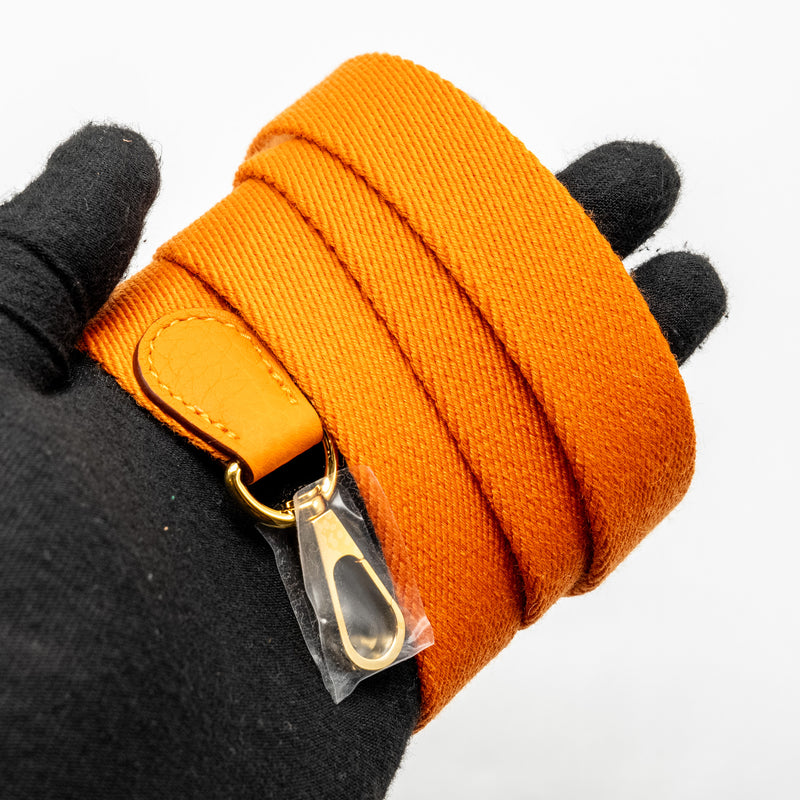 Hermes Mini Evelyne Clemence Orange GHW Stamp B