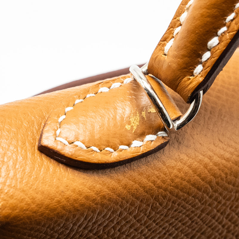 Hermes Mini Kelly II Epsom Gold SHW STAMP U