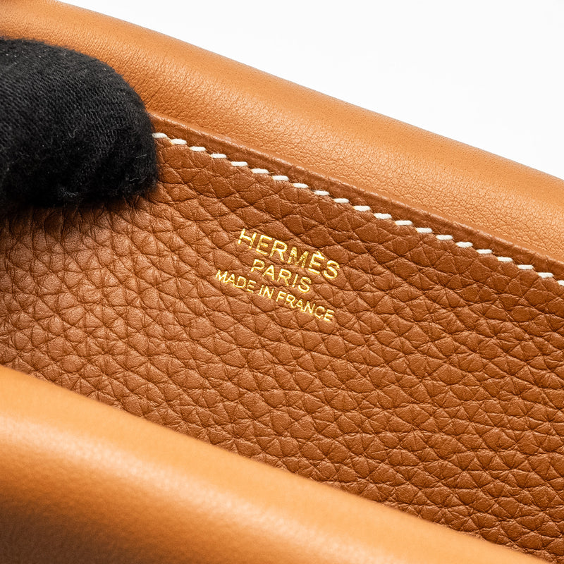 Hermes Halzan 31 Clemence Gold GHW Stamp D