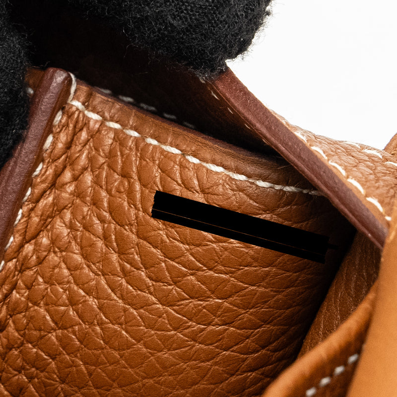 Hermes Halzan 31 Clemence Gold GHW Stamp D