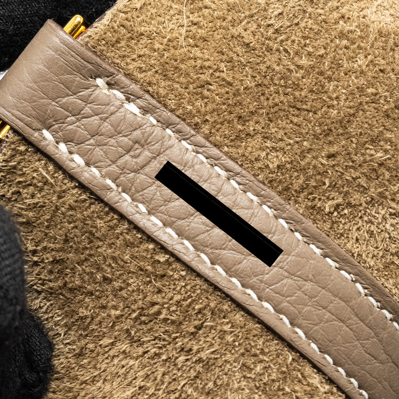 Hermes Picotin 18 Lock Bag Clemence Etoupe GHW Stamp D