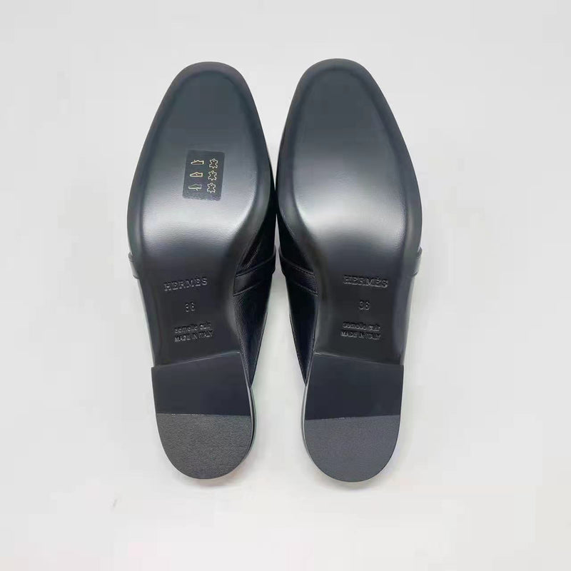 Hermes size 36 Oz mule Black RGHW