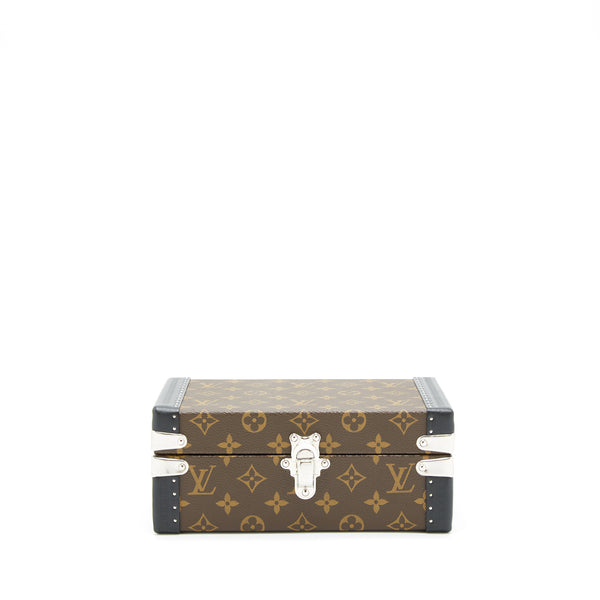 Louis Vuitton cufflinks Trunk box monogram canvas