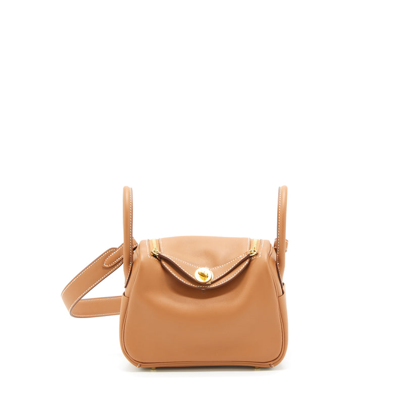 Hermes Mini Lindy Swift Gold GHW Stamp U