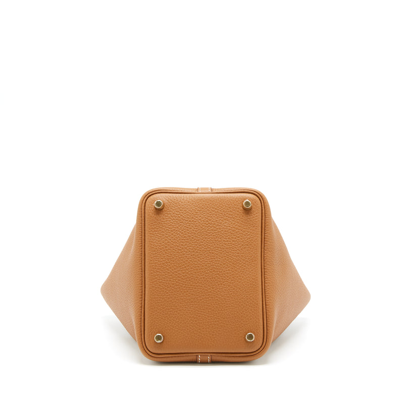 Hermes Picotin 18 Lock Bag Clemence Gold GHW Stamp Z