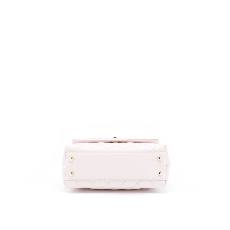 Chanel Small Coco Handle Caviar Light Pink NG750 LGHW(Microchip)