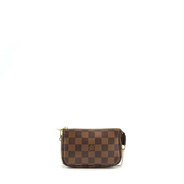 Louis Vuitton Mini Pochette Accessories Damier Ebene Canvas GHW