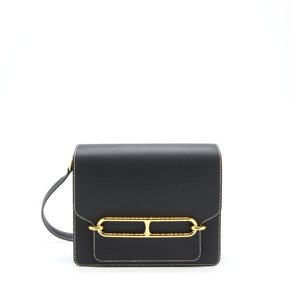 Hermes Roulis 23 Sombrero Black GHW Stamp C