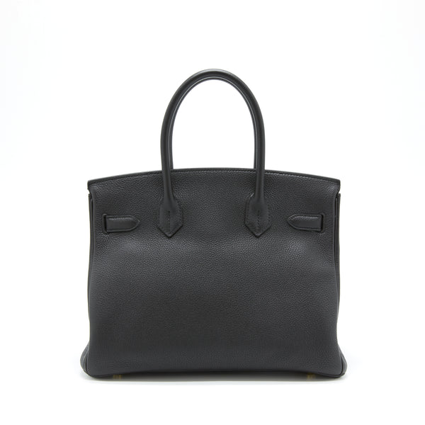 Hermes Birkin 30 Togo Black GHW Stamp A