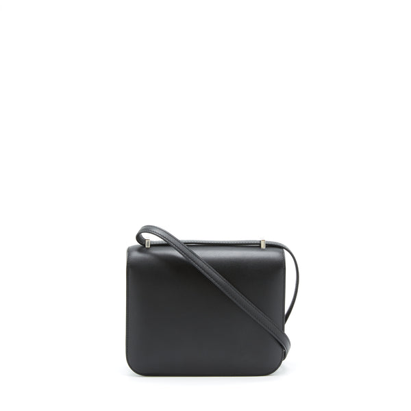 Hermes Mini Constance Monsieur Black With Lizard Buckle SHW Stamp Y