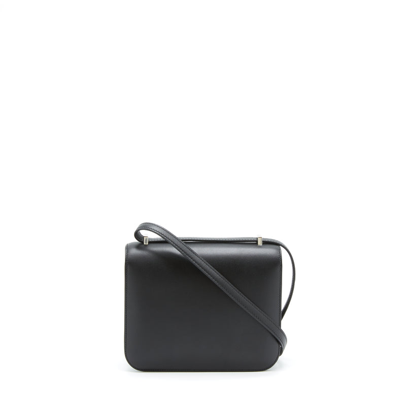 Hermes Mini Constance Monsieur Black With Lizard Buckle SHW Stamp Y