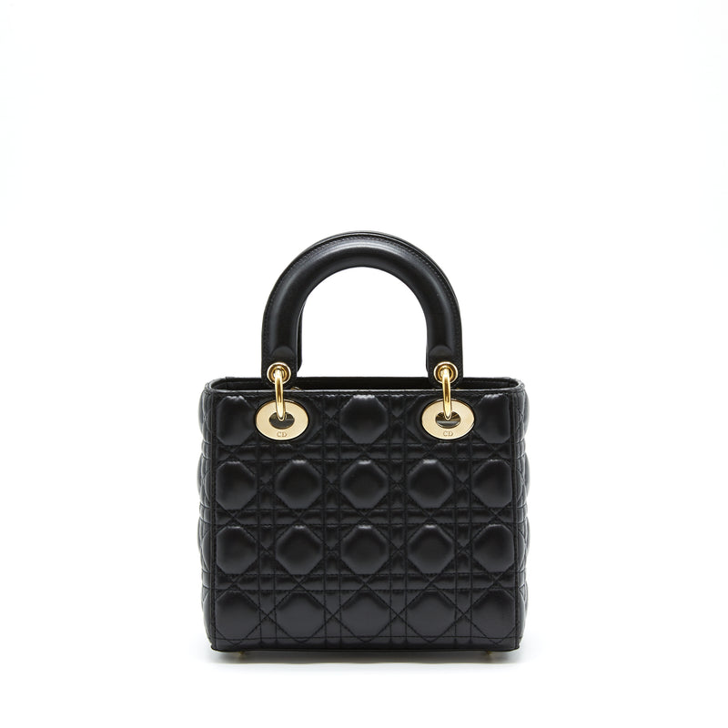 Dior Small Lady Dior Lambskin Black LGHW