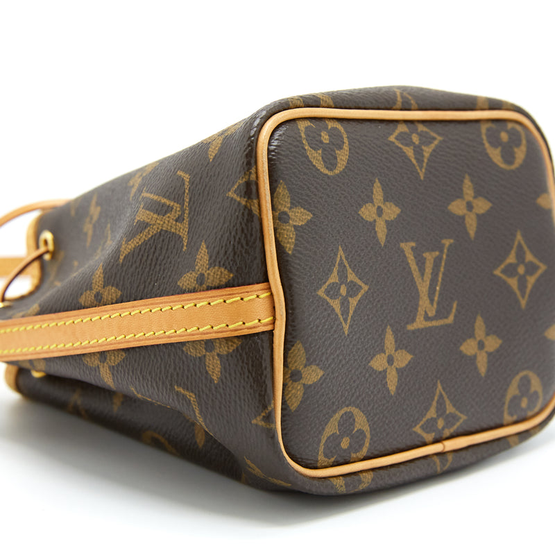 Louis Vuitton Nano Noe Monogram Canvas GHW