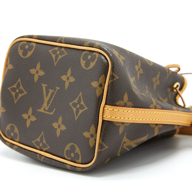 Louis Vuitton Nano Noe Monogram Canvas GHW