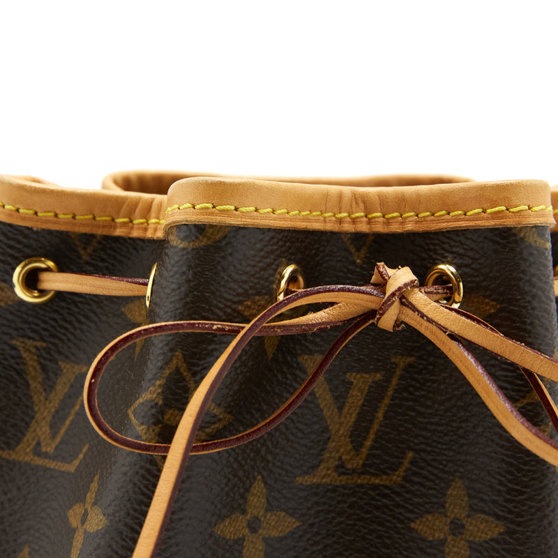 Louis Vuitton Nano Noe Monogram Canvas GHW