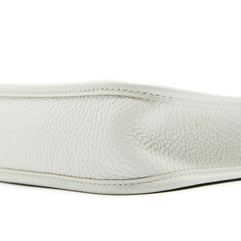 Hermes Mini Evelyne Clemence Gris Perle SHW Stamp C