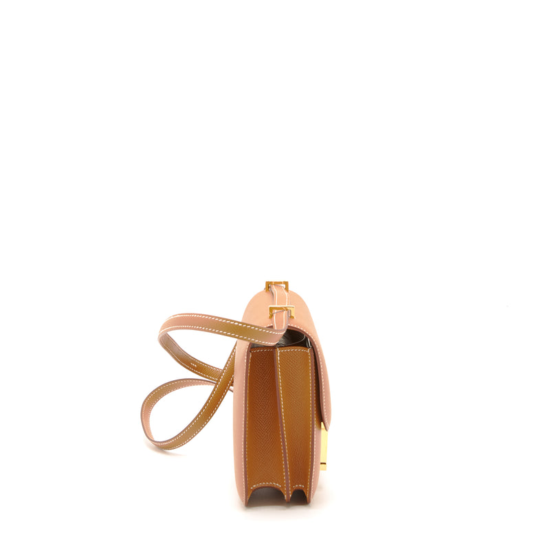 Hermes Mini Constance Epsom Gold GHW Stamp Z