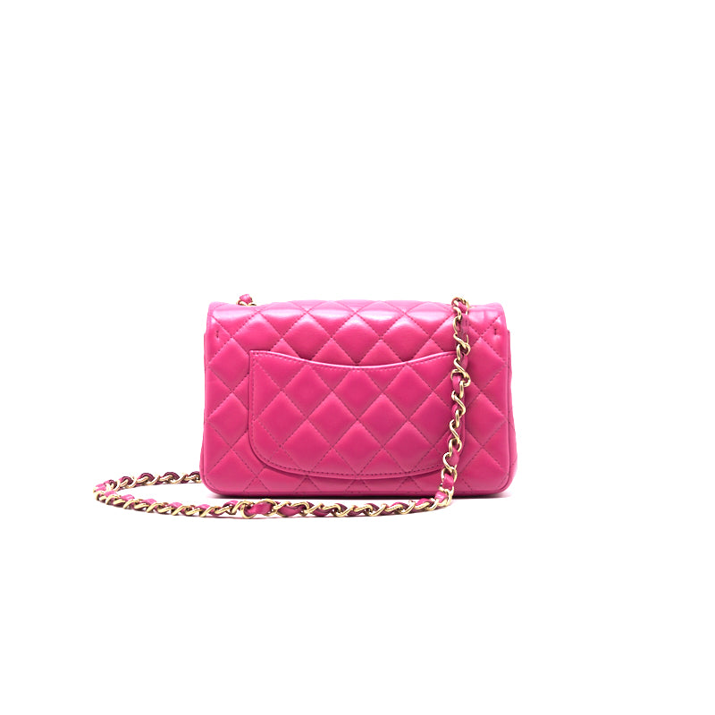 Chanel Lambskin Rectangular Mini Flap Bag