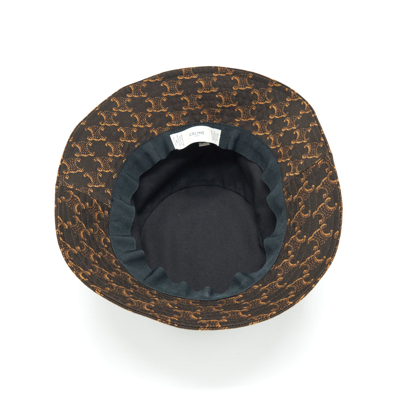 Celine Size 57 BucketHat Brown/Multicolour