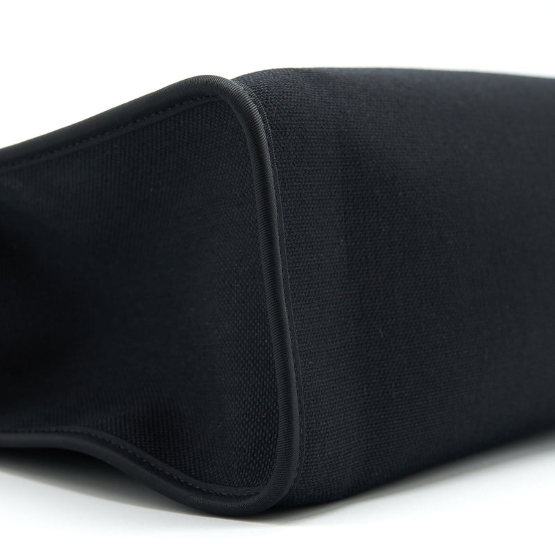 Hermes Herbag Zip 31 Bag Canvas Black SHW Stamp T