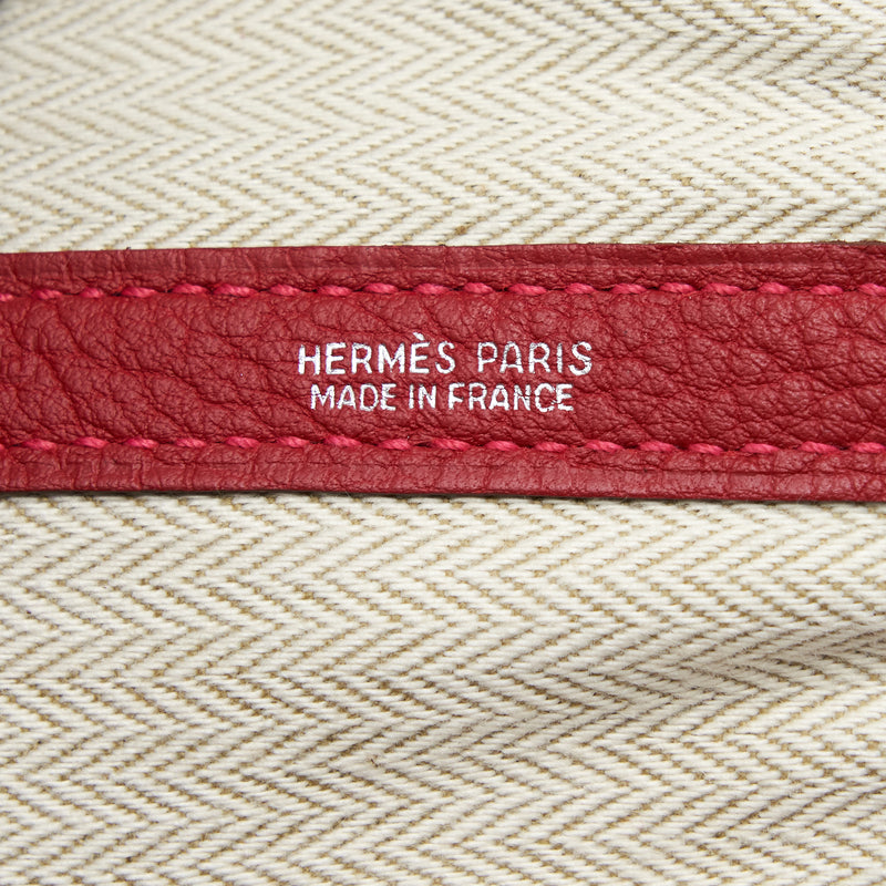 Hermes Garden Party 36 Negonda Rouge Piment SHW Stamp Square R