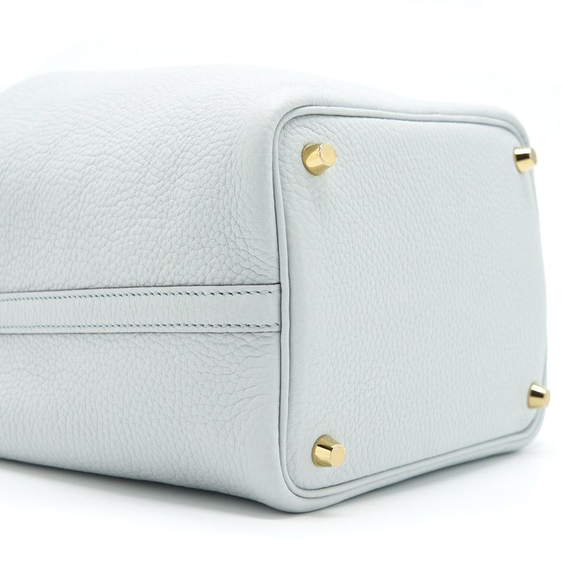Hermes Picotin 18 Lock Bag Clemence Blue Pale GHW Stamp Z