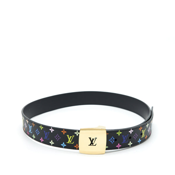 Louis Vuitton Size 75 Belt Black/Multicolour Monogram GHW