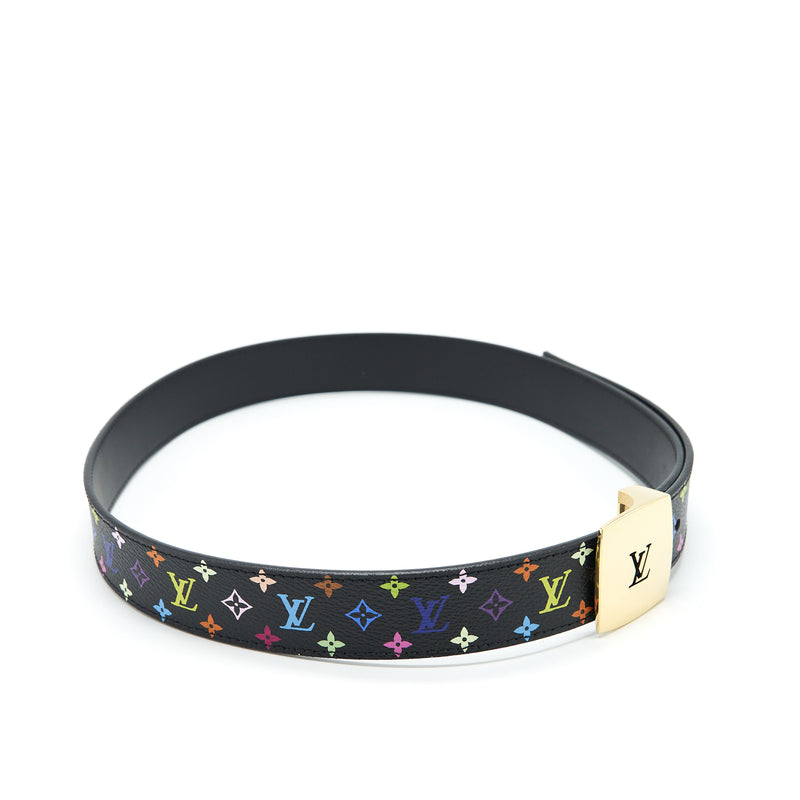 Louis Vuitton Size 75 Belt Black/Multicolour Monogram GHW