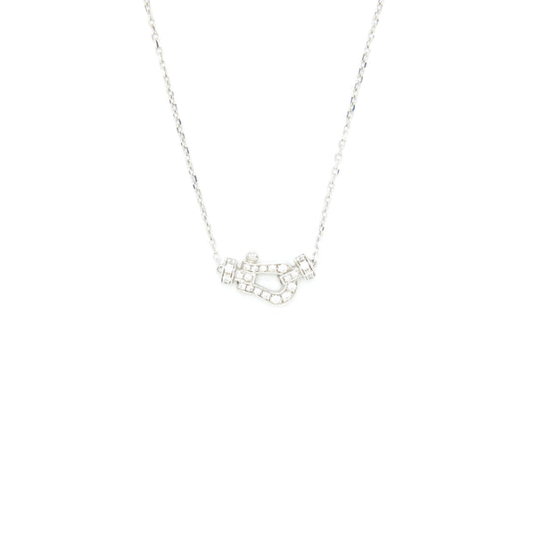 Fred Force 10 Necklace White Gold With Diamond Small Model