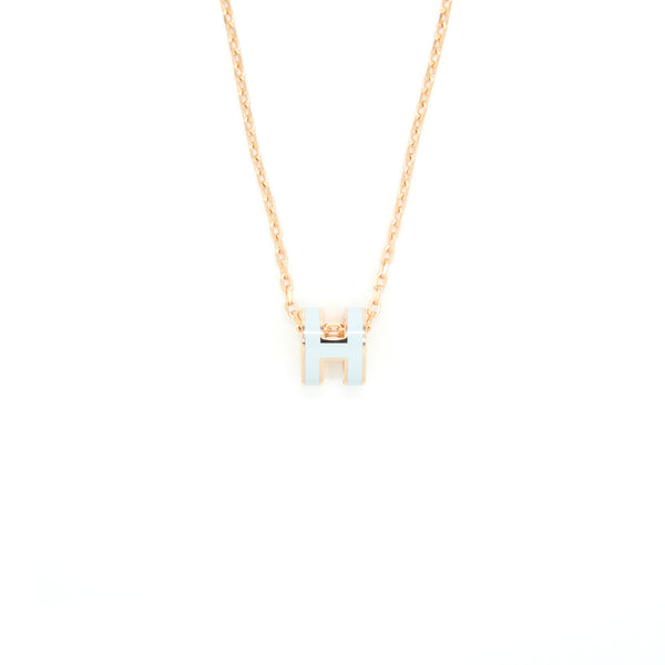 Hermes Mini Pop H Pendant Zephyr RGHW